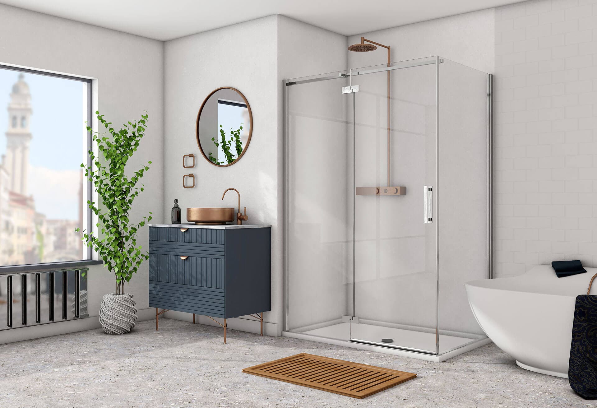 Premium shower installation
